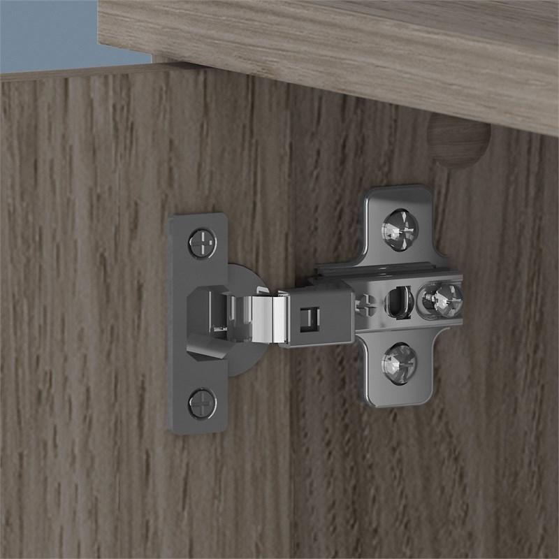 Scranton & Co Engineered Wood 72W Desk Hutch in Modern Hickory