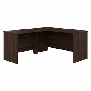 Scranton & Co Engineered Wood 60W L-Shaped Desk with 42W Return in Black Walnut