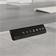Scranton & Co Wood 60W Adjustable Desk with Credenza & Storage in Gray