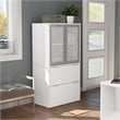 Scranton & Co 2 Drawer Door File Cabinet for Home Office in White