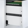 Scranton & Co Engineered Wood Bow Front Desk & Credenza w/ Drawers in Pure White