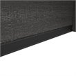 Scranton & Co Contemporary 2 Door Desk Hutch in Black and Bark Gray