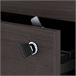 Scranton & Co Contemporary 2 Drawer Assembled File Cabinet in Gray