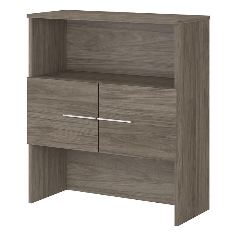 Scranton & Co Engineered Wood 36W Bookcase Hutch in Modern Hickory