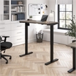 Scranton & Co Engineered Wood 48W Adjustable Standing Desk in Modern Hickory