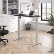 Scranton & Co Engineered Wood 48W Adjustable Standing Desk in Black Walnut