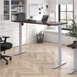 Scranton & Co Engineered Wood 72W Adjustable Standing Desk in Black Walnut