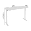 Scranton & Co Engineered Wood 72W Adjustable Standing Desk in Black Walnut