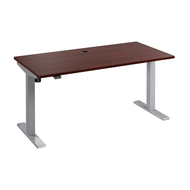 Scranton & Co Engineered Wood 60W Adjustable Standing Desk in Hansen Cherry