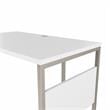 Scranton & Co Engineered Wood 60W L-Shaped Table Desk with Drawers in White