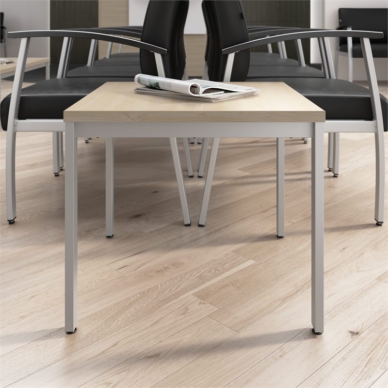 Scranton & Co Engineered Wood Waiting Room End Table in Natural Elm