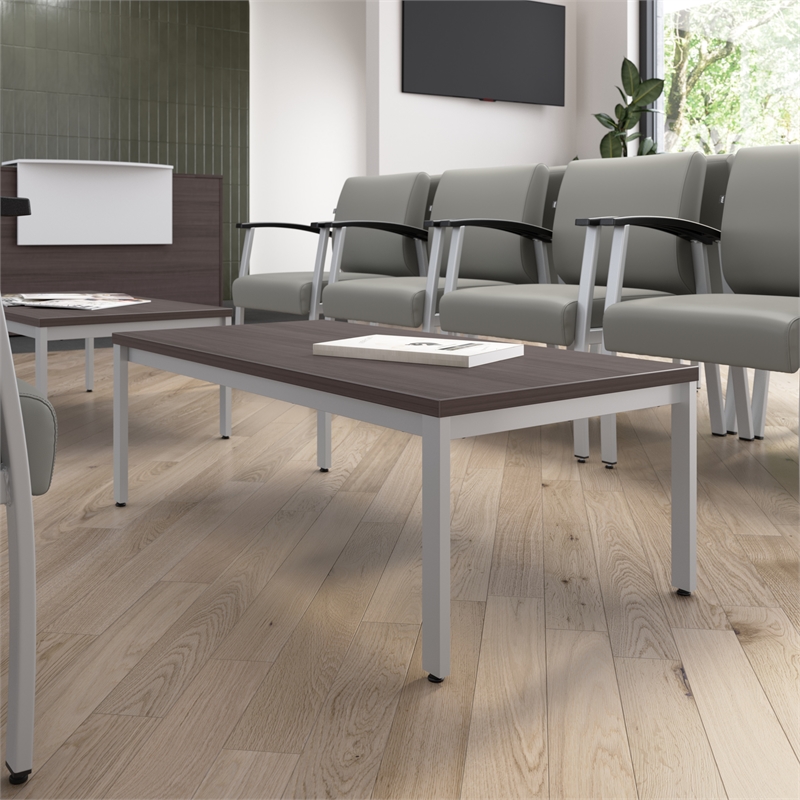 Scranton & Co Engineered Wood Waiting Room Coffee Table in Storm Gray