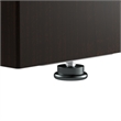 Scranton & Co Wood 72W x 30D Reception Desk with Shelf in Mocha Cherry