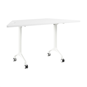 Scranton & Co Wood 60-inch Trapezoid Modular Conference Table in White
