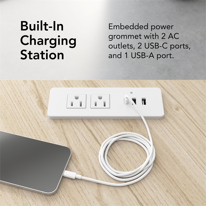 Scranton & Co Engineered Wood 72-inch Trapezoid Modular Conference Table in Elm