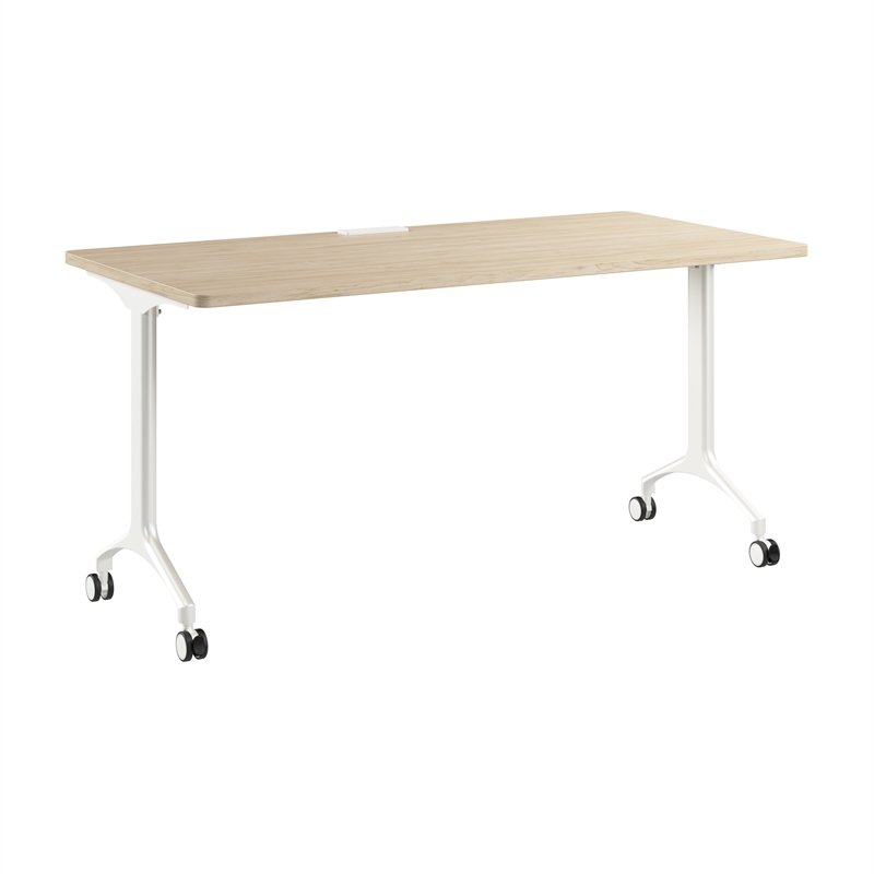 Scranton & Co Engineered Wood 60-inch Rectangle Modular Conference Table in Elm