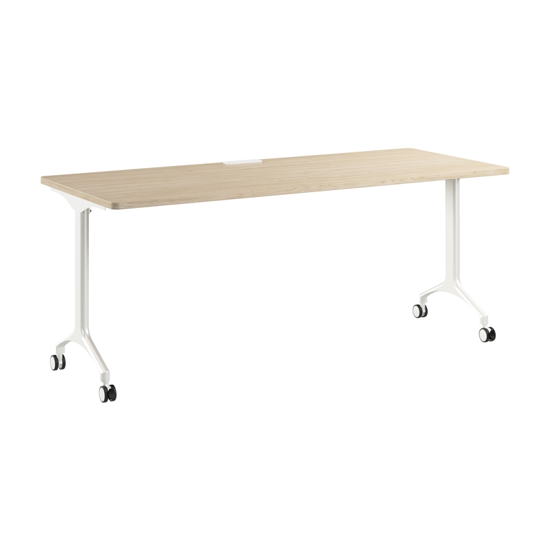 Scranton & Co Engineered Wood 72-inch Rectangle Modular Conference Table in Elm