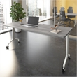 Scranton & Co Engineered Wood 72-inch Rectangle Modular Conference Table in Gray