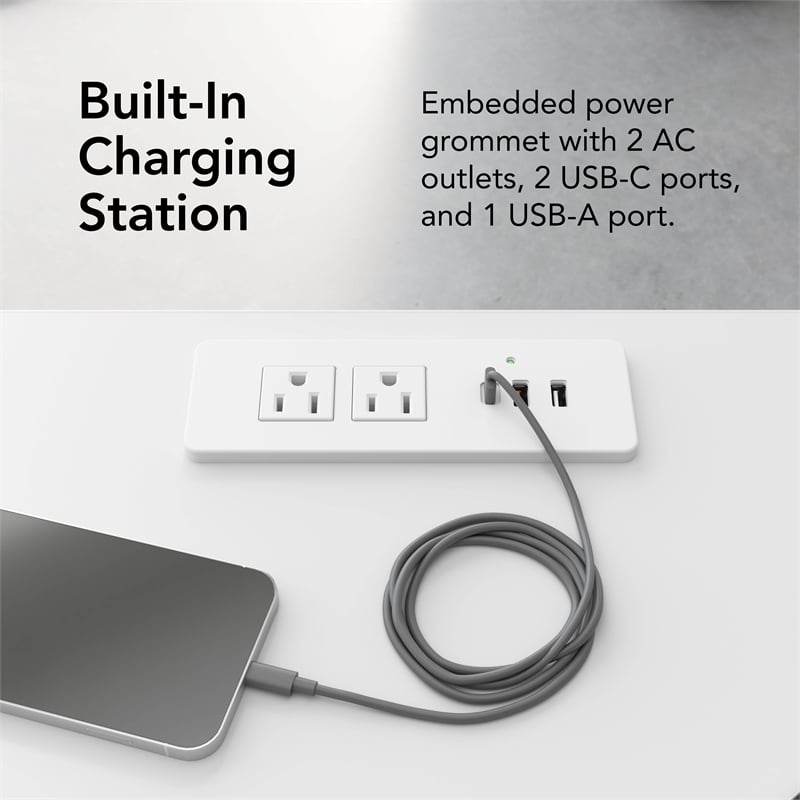 Scranton & Co Wood 72-inch Rectangle Modular Conference Table in White