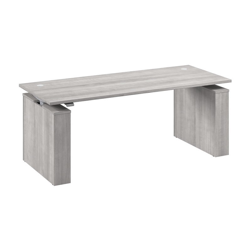 Scranton & Co Engineered Wood 72W x 30D Adjustable Standing Desk in Gray