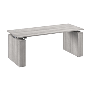Scranton & Co Engineered Wood 72W x 30D Adjustable Standing Desk in Gray