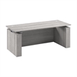Scranton & Co Engineered Wood 72W Standing Desk with Modesty Panel in Gray
