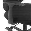Scranton & Co Black Fabric Seat Manager's Chair with Mesh Back Support