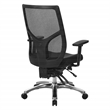 Scranton & Co Mesh High-Back Chair in Coal Black Fabric with Lumbar Support