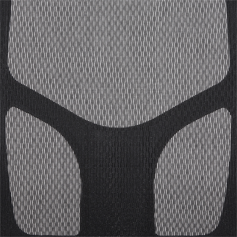 Scranton & Co Mesh High-Back Chair in Coal Black Fabric with Lumbar Support