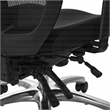 Scranton & Co Mesh High-Back Chair in Coal Black Fabric with Lumbar Support