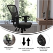 Scranton & Co Mid-Back Ergonomic Mesh Chair with Lumbar Support in Black