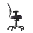 Scranton & Co Mid-Back Ergonomic Mesh Chair in Dark Gray with Black Frame