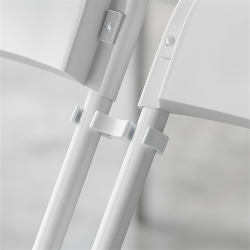 Scranton & Co White Wide Plastic Ganging Clips for Folding Chairs (Set of 2)