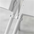 Scranton & Co White Wide Plastic Ganging Clips for Folding Chairs (Set of 2)