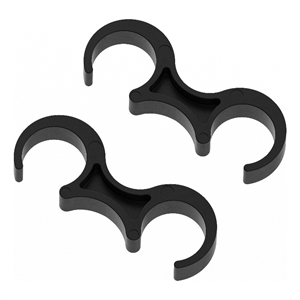 Scranton & Co Black Wide Plastic Ganging Clips for Folding Chairs (Set of 2)