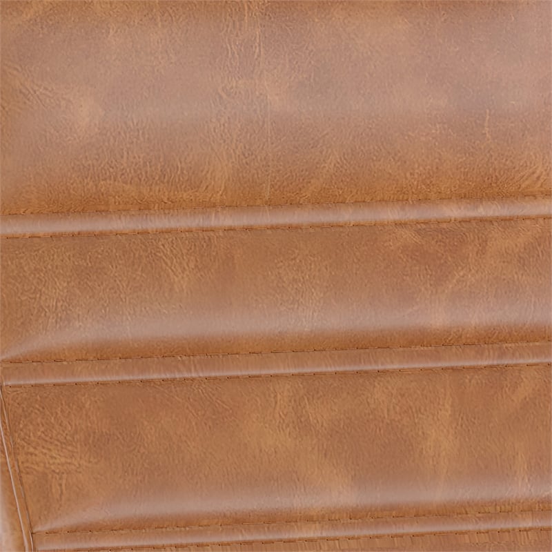 Scranton & Co High-Back Executive Chair in Brown LeatherSoft and Black Frame