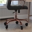 Scranton & Co High-Back Executive Chair in Black LeatherSoft and Rose Gold
