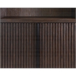 Scranton & Co Executive Wood Bookcase with Doors in Dark Chocolate Finish