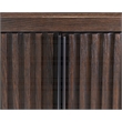 Scranton & Co Executive Wood Bookcase with Doors in Dark Chocolate Finish