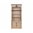 Scranton & Co 8-Ft Tall 2-Piece Bookcase Wall with Ladder in Brown Finish