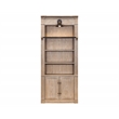 Scranton & Co 8-Ft Tall 2-Piece Bookcase Wall with Ladder in Brown Finish