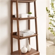 Scranton & Co Wood Bookshelf with Concealed Storage Walnut 71