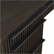 Scranton & Co Pedestal L Desk in Wood with Dark Chocolate Finish