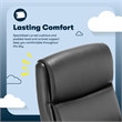 Scranton & Co Comfort Ergo Executive Office Chair Black Bonded Leather