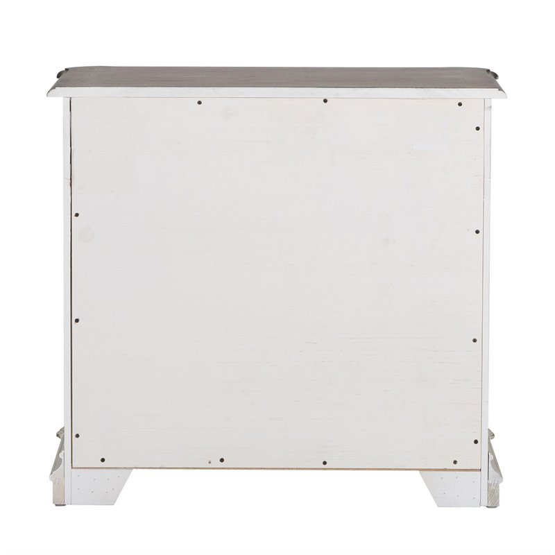 Scranton & Co White Jr Executive Media Lateral File with Canted Corners
