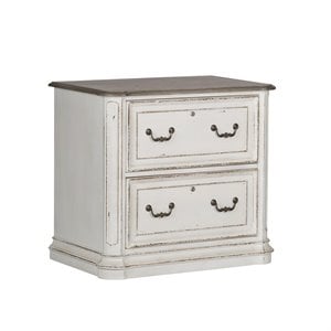 Scranton & Co White Jr Executive Media Lateral File with Canted Corners