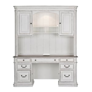 Scranton & Co Credenza and Hutch in Wood with Full Extension Drawers