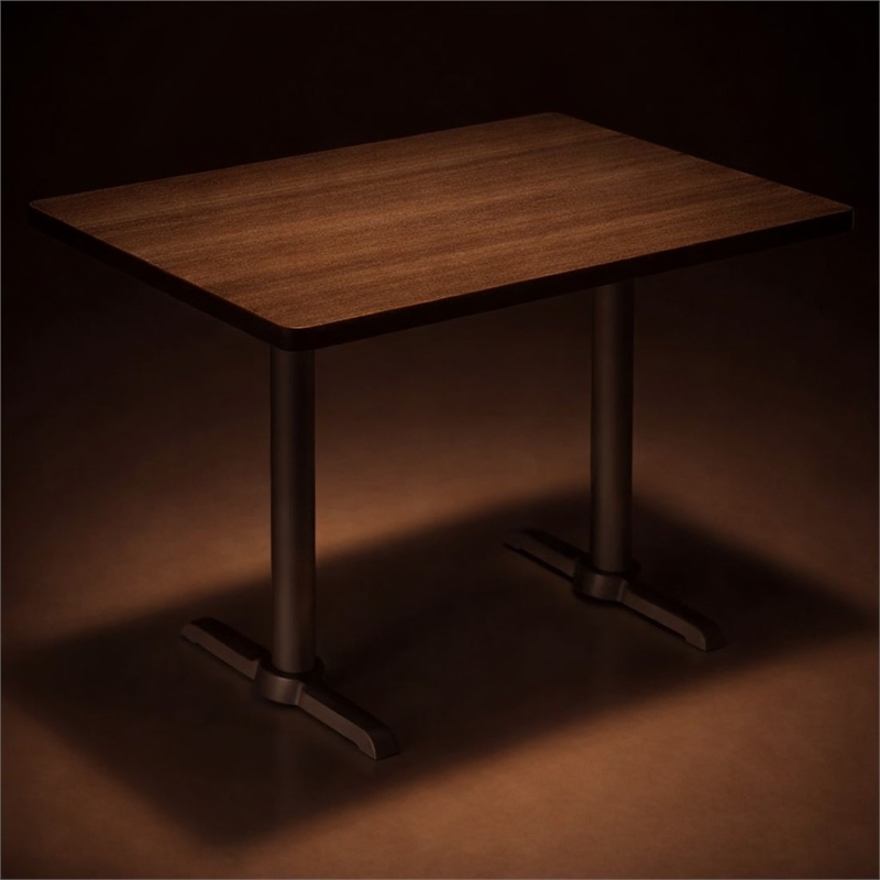 Scranton & Co Mode Teak Bistro Height Conference Table 30 x 48 in