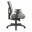 Scranton & Co Gray Mesh Back Chair with Pneumatic Height Adjustment