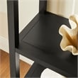 Scranton & Co 72 in Large Sculptural Arched Shelf Bookcase in Black
